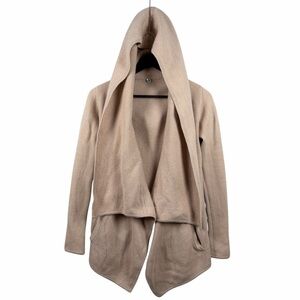 Margaret O'Leary Cashmere St. Moritz Hooded Open Cardigan Jacket w Pockets‎